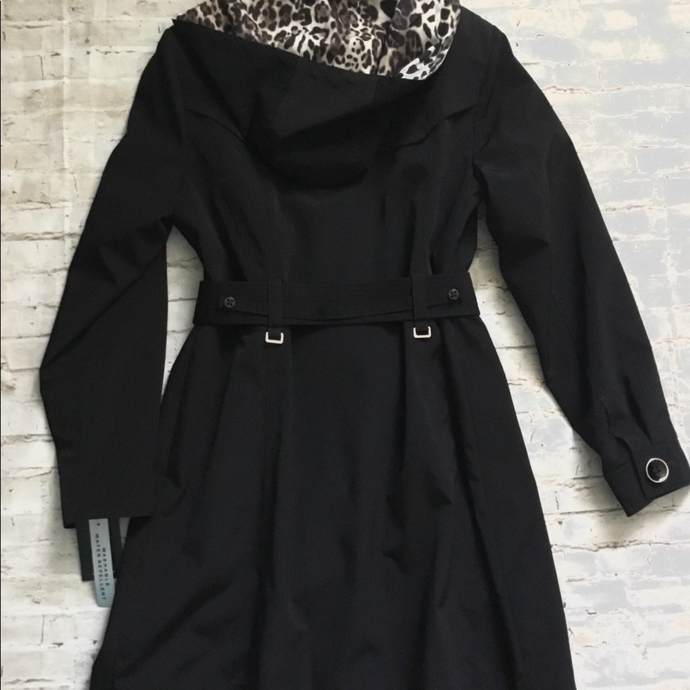 Gallery New York Women's Belted Trench Raincoat M - Picture 8 of 9